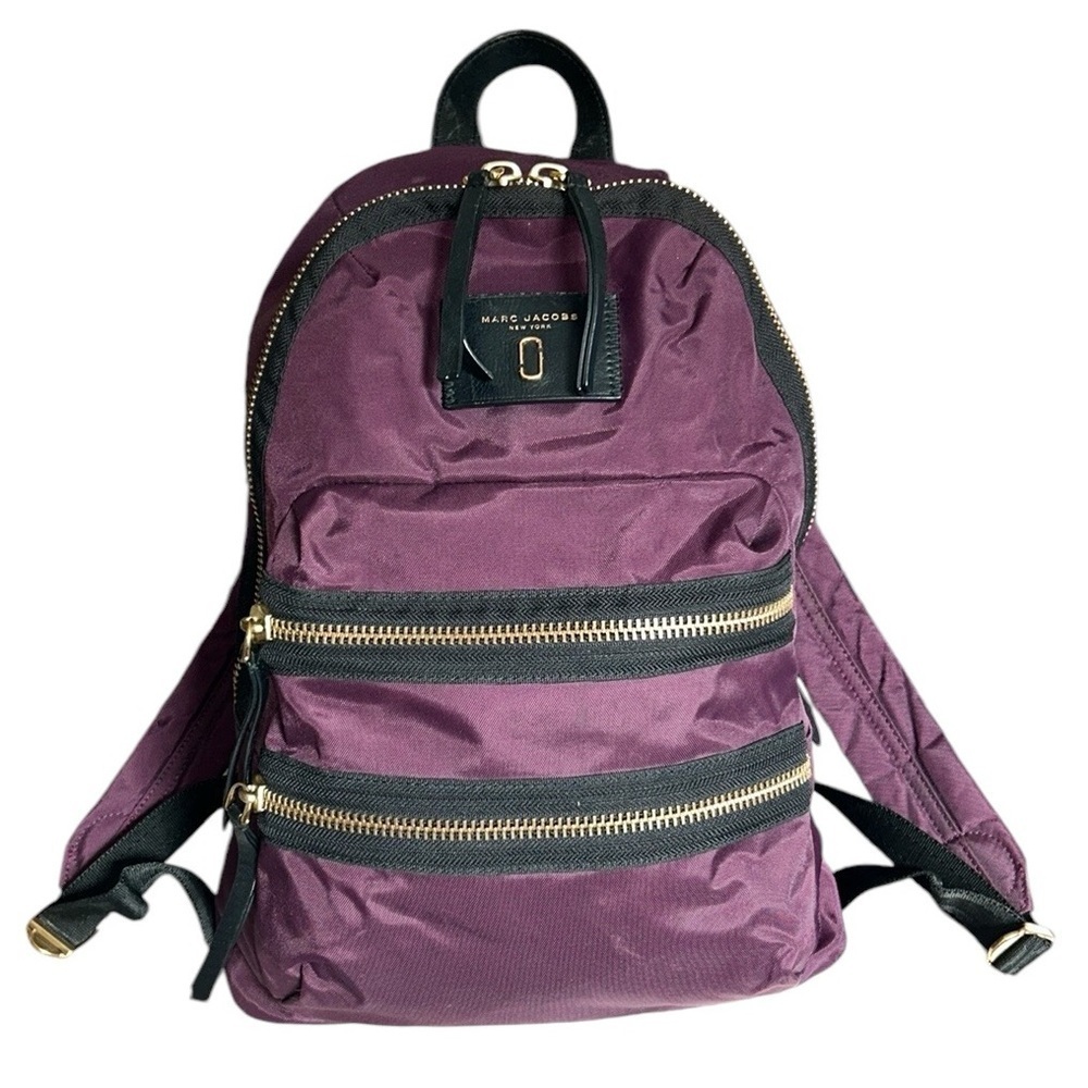 Marc Jacobs Large Nylon Biker Backpack in Violet